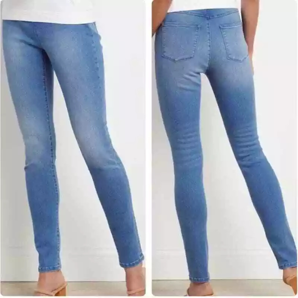 NWT Soft Surroundings Jeans Womens Sz 2X Supremely Soft Pull On Skinny‎ Ankle